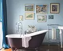 Trek desain kamar mandi biru: Rengse anu pas, pilihan warna sareng kombinasi 2892_118