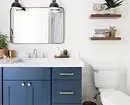 A kék fürdőszoba trendje: megfelelő befejezés, színes és kombináció választása 2892_12