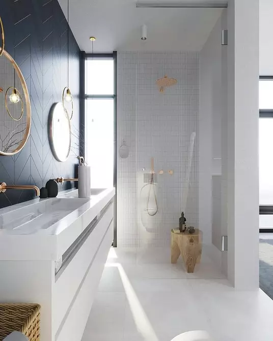 Trend Design modré koupelny: Správný povrch, výběr barvy a kombinace 2892_121