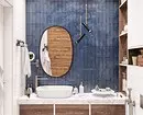 Дизајн трендова плавог купатила: правилан финиш, избор боје и комбинације 2892_13