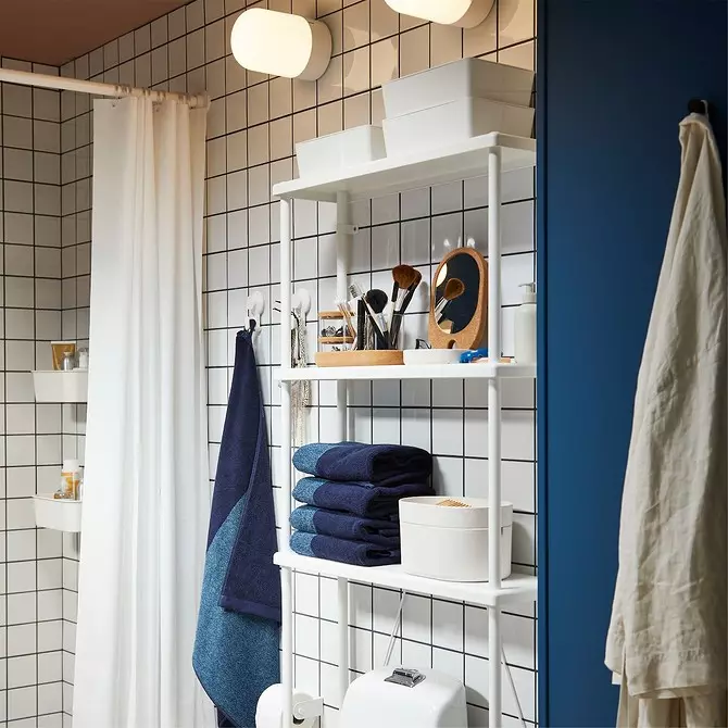 Trend design av det blå badrummet: rätt finish, val av färg och kombination 2892_143