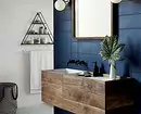 Trendna oblika modre kopalnice: Pravilen zaključek, izbira barve in kombinacija 2892_3