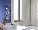 Reka bentuk trend bilik mandi biru: selesai yang betul, pilihan warna dan gabungan 2892_36