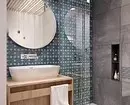Conception de tendance de la salle de bain bleue: finition appropriée, choix de couleur et combinaison 2892_37
