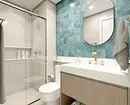 Trendna oblika modre kopalnice: Pravilen zaključek, izbira barve in kombinacija 2892_40