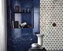 Conception de tendance de la salle de bain bleue: finition appropriée, choix de couleur et combinaison 2892_60