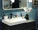 Conception de tendance de la salle de bain bleue: finition appropriée, choix de couleur et combinaison 2892_61