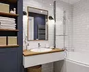 Reka bentuk trend bilik mandi biru: selesai yang betul, pilihan warna dan gabungan 2892_7