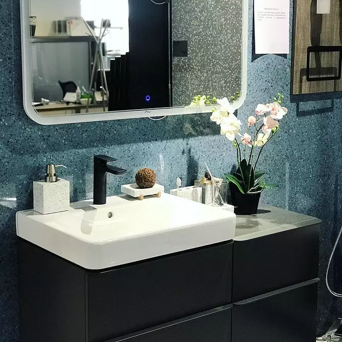 Reka bentuk trend bilik mandi biru: selesai yang betul, pilihan warna dan gabungan 2892_70