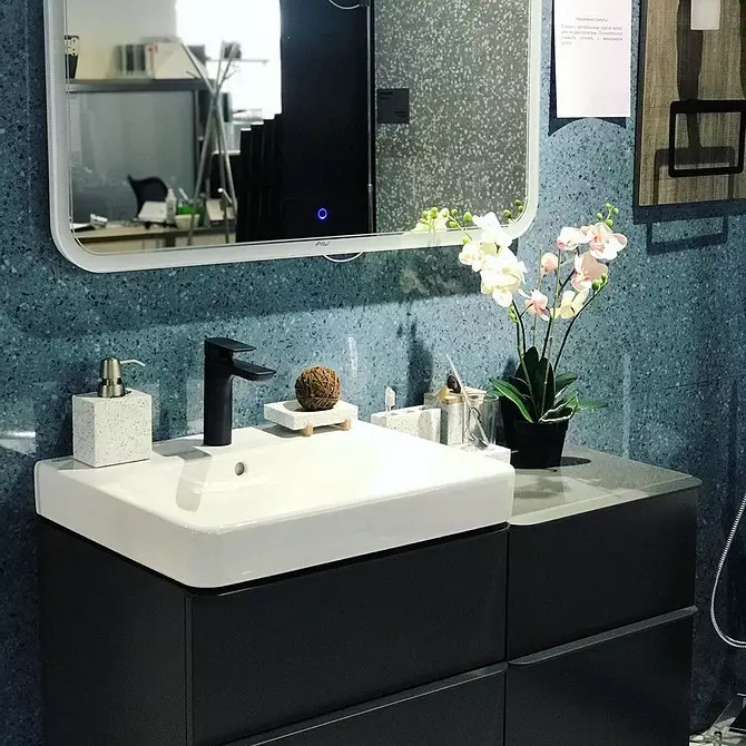 Deseño de tendencia do baño azul: acabado axeitado, elección de cor e combinación 2892_70