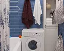 Trek desain kamar mandi biru: Rengse anu pas, pilihan warna sareng kombinasi 2892_76