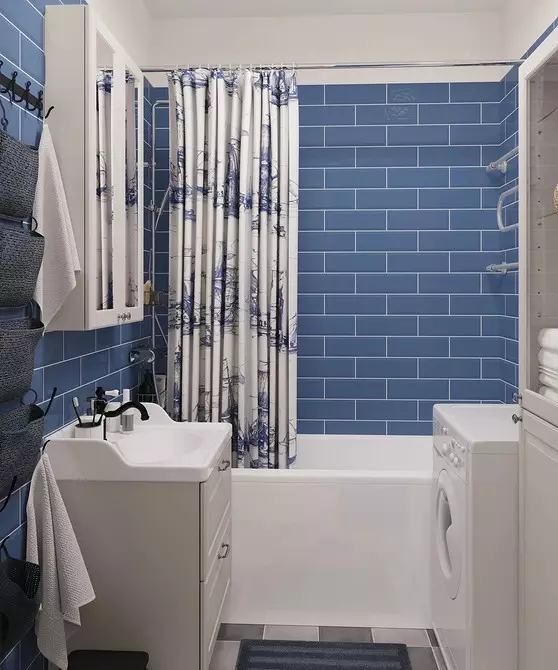 Trend dizajn plave kupaonice: pravilno završavanje, izbor boja i kombinacija 2892_84