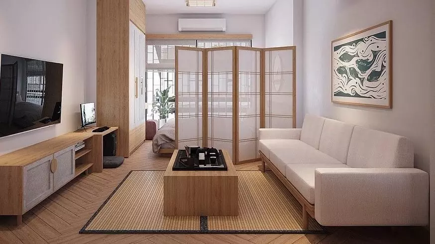 Arte do minimalismo oriental: nós decoramos o apartamento em estilo japonês 29595_41