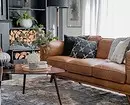 Sala de estar en marrón: Desmontamos las características de los tonos naturales y las texturas naturales. 2963_113