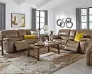 Living room in brown: We disassemble the features of natural shades and natural textures 2963_80