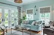 We draw up a living room in turquoise tones: the best designer techniques and color combinations