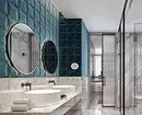 Svaigi un iespaidīgi: mēs paziņojām tirkīza vannas istabas dizainu (83 fotogrāfijas) 2988_106