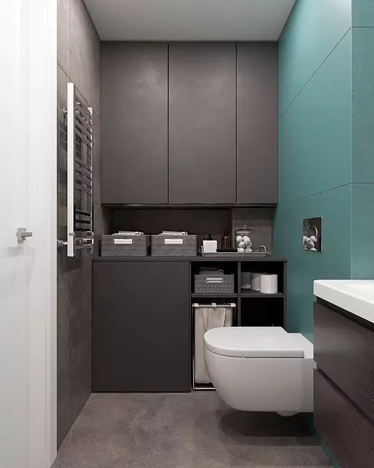 Fresco e espetacular: declaramos o design do banheiro turquesa (83 fotos) 2988_112