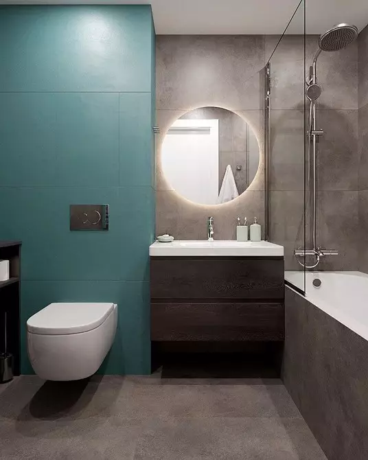 Fresco e espetacular: declaramos o design do banheiro turquesa (83 fotos) 2988_113