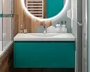Fresco e espetacular: declaramos o design do banheiro turquesa (83 fotos) 2988_123