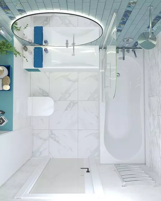 Fresh and spectacular: we declared the design of the turquoise bathroom (83 photos) 2988_31