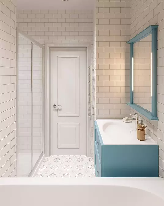 Svaigi un iespaidīgi: mēs paziņojām tirkīza vannas istabas dizainu (83 fotogrāfijas) 2988_39