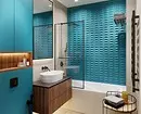 Svaigi un iespaidīgi: mēs paziņojām tirkīza vannas istabas dizainu (83 fotogrāfijas) 2988_40