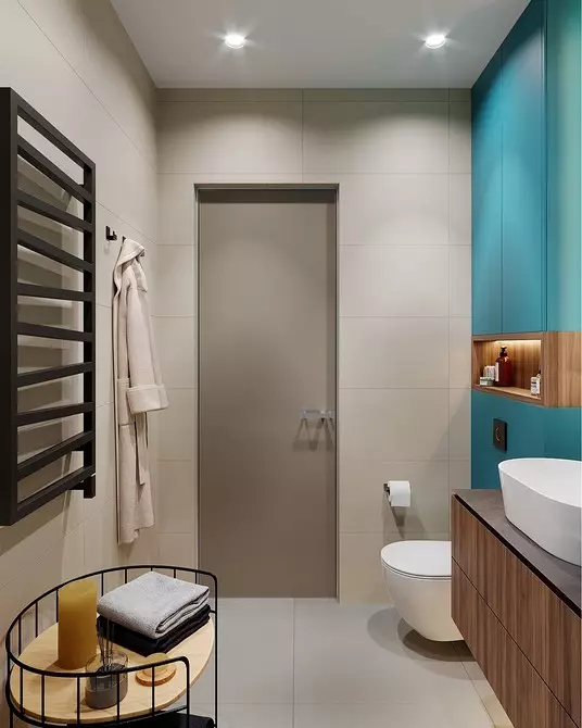 Svaigi un iespaidīgi: mēs paziņojām tirkīza vannas istabas dizainu (83 fotogrāfijas) 2988_48