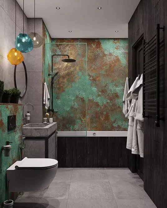 Frais et spectaculaire: nous avons déclaré la conception de la salle de bain turquoise (83 photos) 2988_73