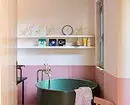 Svaigi un iespaidīgi: mēs paziņojām tirkīza vannas istabas dizainu (83 fotogrāfijas) 2988_83