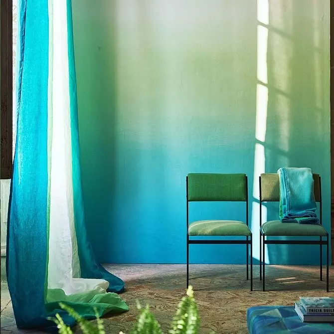 Fashionable gradient: 6 Options for using Ombre technique in the interior 29929_35