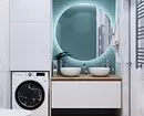 Modna oblika modre kopalnice: izberemo odtenke, teksture in materiale 3036_11