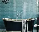 Desain modis saka kamar mandi biru: Kita milih warna, tekstur lan bahan 3036_110
