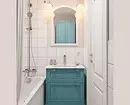 Моден дизайн на синя баня: Ние избираме нюанси, текстури и материали 3036_141