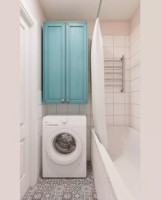 Desain modis dari kamar mandi biru: kami memilih nuansa, tekstur, dan bahan 3036_148