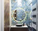 نیلے باتھ روم کے فیشن ڈیزائن: ہم رنگ، بناوٹ اور مواد کا انتخاب کرتے ہیں 3036_32