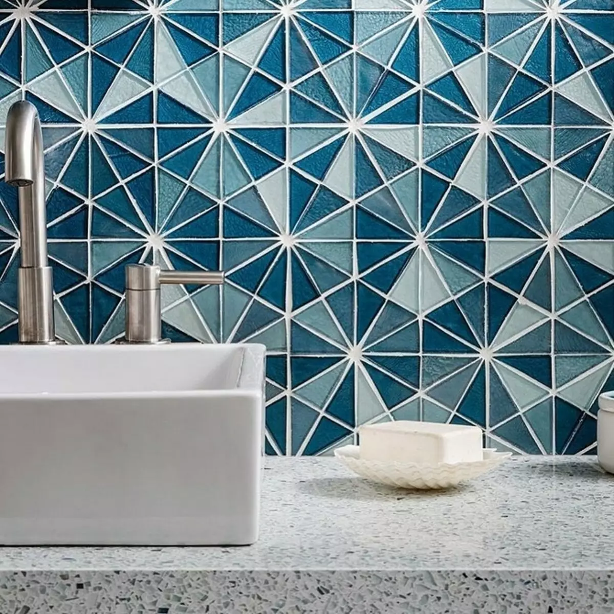 Diseño de moda de un baño azul: seleccionamos tonos, texturas y materiales. 3036_37