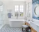 Fashionable design of a blue bathroom: We select shades, textures and materials 3036_5