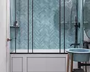 Desain modis kamar mandi biru: urang milih nuansa, tékstur sareng bahan 3036_52