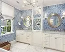 Fashionable design of a blue bathroom: We select shades, textures and materials 3036_6