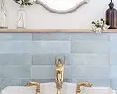 Fashionable design of a blue bathroom: We select shades, textures and materials 3036_73