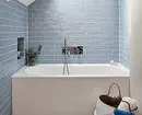 Desain modis saka kamar mandi biru: Kita milih warna, tekstur lan bahan 3036_77