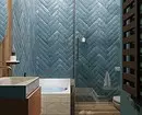 Moderigtigt design af et blåt badeværelse: Vi vælger nuancer, teksturer og materialer 3036_90