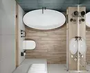 Цэнхэр угаалгын өрөөний загварлаг загвар: Бид сүүдэр, бүтэц, бүтэц, материалыг сонгодог 3036_94