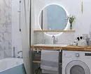 Desain modis dari kamar mandi biru: kami memilih nuansa, tekstur, dan bahan 3036_95