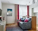 Kamar tidur hejo, kamar mandi hideung sareng raspberry: apartemen di Moscow, dimana seueur warna 3057_12