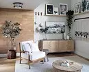 Cómo emitir un diseño interior de sala de estar en la casa de campo y ahorrar: 6 consejos y 73 fotos 3090_110