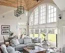 How to issue a living room interior design at the cottage and save: 6 tips and 73 photos 3090_12