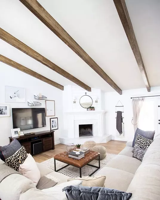 Kepiye cara ngetokake desain interior ruang ing Cottage lan simpen: 6 tips lan 73 foto 3090_14