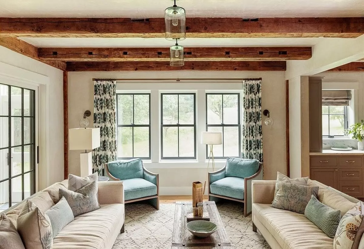 Kepiye cara ngetokake desain interior ruang ing Cottage lan simpen: 6 tips lan 73 foto 3090_149